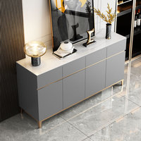 Armoire à vin de luxe de style nordique à grande capacité, buffet moderne en bois pour la maison, l'hôtel, le restaurant, la cuisine