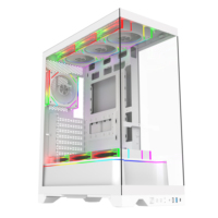 Torre Completa, la Más Popular, de Alta Calidad, con Vista al Mar, con Tira de Luces RGB, PC para Juegos, Escritorio, ATX/MATX, Caja de Ordenador para Gamers y Torres