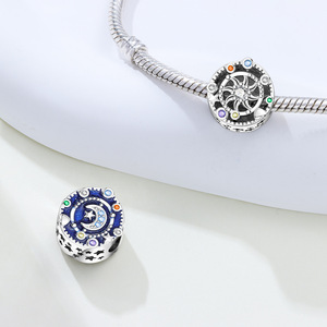 DIY white copper sun and moon trajectory <b>beaded</b> <b>bracelet</b>, jewelry, pendant, women's jewelry - Product Image 5