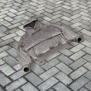 Sudadera con Capucha Personalizada de Alta Calidad, 100% Algodón, Estilo Vintage, Tejido French Terry, Gruesa, para Hombre - Product Image 1