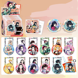 Lot de 10 badges/broches en alliage anime 75MM, assortiment Jojo <span class=keywords><strong>Kimetsu</strong></span> <span class=keywords><strong>No</strong></span> <span class=keywords><strong>Yaiba</strong></span> Frieren JJK Luffy Goku, boîte mystère - Product Image 1