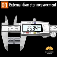 Calibre numérique électronique Insider 6 pouces (150 mm) en acier inoxydable / fibre de carbone