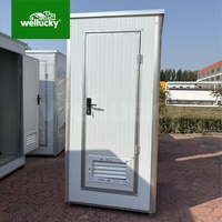 Toilettes mobiles, structure en acier, unité d'assainissement extérieure, toilettes modulaires portables pour chantier de construction, événements et utilisation en camp