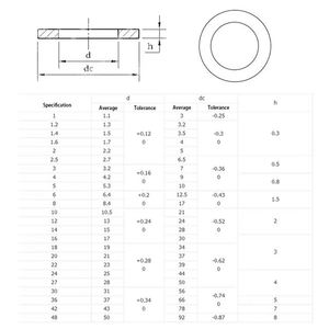 Kit d'assortiment de rondelles plates en acier inoxydable A2 304 DIN 125 Forme A Métrique M3-M12 (180 pièces) – Ensemble de fixations - Product Image 6