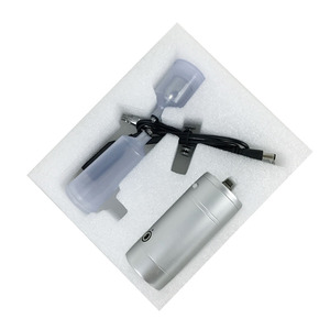 Kit d'aérographe électrique avec mini-pompe portable rechargeable par USB, alimentation par gravité, double action, vitesse réglable, outil de peinture artistique - Product Image 4
