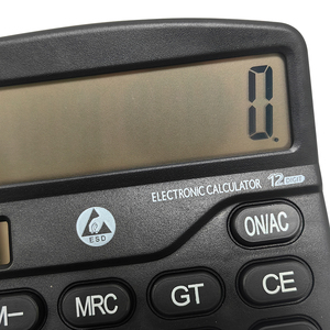 <span class=keywords><strong>Calculatrice</strong></span> antistatique ESD à 12 chiffres ALLESD de couleur noire pour usage en laboratoire électronique et salle blanche (vente en gros) - Product Image 5