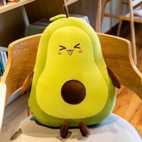 Avocado-pluche kussen speelgoed, schattig fruit pluche knuffel, groot knuffeldier voor bed, superzacht voor het slapen