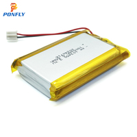 Batterie Lipo PONFLY 1800mAh 3.7V 103450-1800, batterie lithium-ion polymère rechargeable, 500 cycles, certifiée CE