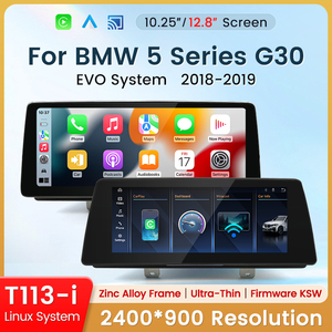 HFmidia 2026 New Linux System 12.8inch <b>Thin</b> Screen For BMW 5 Series G30 G31 F90 EVO Wireless CarPlay Auto Car Video Players - Product Image 2