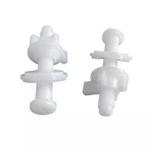 Toilet Seat Locking <b>Bolt</b> Plastic Screw Nut Set For Classic Toilet Fixing Accessories Durable Pair - Product Image 4