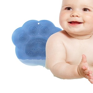 Taowo <b>Back</b> <b>Scrub</b> Mat Gray TPE Anti Slip Bath Shower Body Foot Scrubber With Suction Cup Design - Product Image 4