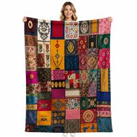 Fabrik-Sonderangebot: Farmhaus-Hühner-King-Size-Decke, Bunte Patchwork-Komfortdecke für Schlafzimmer, Sofa, Landhaus, Geschenk