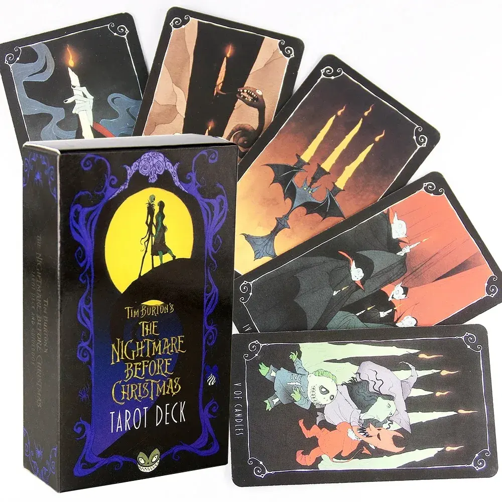 12x7 Big Size The Nightmare Before Christmas Tarot Deck Cards And Guidebook Explore Your Past Present And Future From Halloween