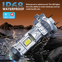 Ampoules de phares LED H7 super lumineuses, compatibles Canbus, sans erreur, format mini, installation facile.