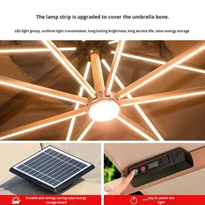 Sombrilla Romana de Aluminio Modelo <span class=keywords><strong>Delano</strong></span> con Protección Contra la Lluvia para Muebles de Exterior, Patio, Villa, Balcón y Terraza - Product Image 3