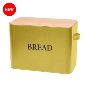 High Quality Vintage Bread Box Metal Kitchen Storage Bread Bin Sets Bread Storage Box