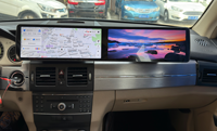 Écran double 24,6 pouces pour Mercedes-Benz GLK X204 2009-2015 Lecteur multimédia GPS Navigation Radio de voiture double écran Carplay