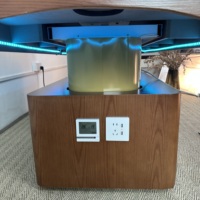 Table de massage électrique moderne inclinable à 4 moteurs, relevable d'une seule touche, pliable et portable, pour salon, soins du visage, cils, beauté, spa et gym
