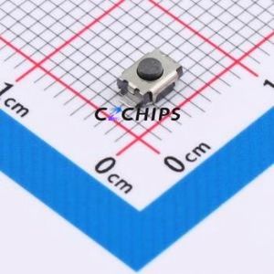 C4A202110 Tactile Switch SMD,3.9x3mm Switch Single Pole Single Throw Round Button 2.6N Vertical Mount - Product Image 1