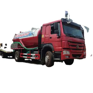 4000 Gallons SINO TRUCK 290HP HOWO Vacuum cleaner Toilate truck Lavatory truck