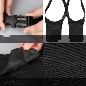 <b>Concealed</b> Underarm Backpack With Anti Theft Features For Outdoor Sports Hiking Camping Black Canvas 20-35L Expansion Design - Product Image 4