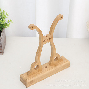 In stock: solid wood <b>fan</b> <b>stand</b>, simple round <b>fan</b> bracket base, wooden Chinese style <b>fan</b> holder, folding <b>fan</b> <b>stand</b>, classic - Product Image 4