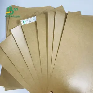 10G/15G Polythene Coated Kraft 200G Đến 400G Giấy Đất Sét PE Không Tẩy Trắng Cho Hộp Đựng Thực Phẩm