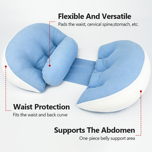 Oreiller de <span class=keywords><strong>grossesse</strong></span> en U léger et lavable pour le confort – Soutien dorsal et <span class=keywords><strong>coussin</strong></span> abdominal pour <span class=keywords><strong>dormir</strong></span> sur le côté - Product Image 2