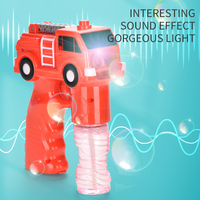 Haute sécurité enfants Machine à bulles souffleur pistolet automatique clignotant lumière son tireur nouveau ABS plastique feu Police ensemble