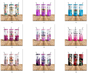 Venta caliente Chingona Bichota Toxica estilo mexicano 20oz vaso Delgado personalizado sublimación vasos tazas con tapa y pajita - Product Image 5