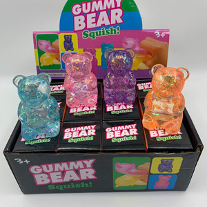 Maltose <b>Bear</b> Squishy Stress-Relief Toy Rubber Material Squeeze-and-Release Slow-Rebound Texture Boxed Sets Ages 3+ Unisex - Product Image 6