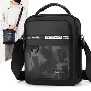 2024 New Design Men's Bag Leisure Business Simple Lightweight Travel Sports Shoulder Bag Nylon Handbag Crossbody Bag
