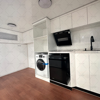 Maisons préfabriquées luxueuses en conteneur à structure en acier mobile préfabriquée en forme de dosette à utiliser comme kit de cabine Apple de bureau à vendre