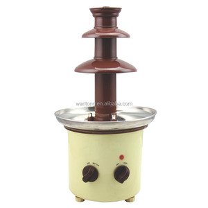 Ensemble en cascade de fontaine à <span class=keywords><strong>fondue</strong></span> au chocolat professionnelle commerciale à 3 niveaux avec <span class=keywords><strong>tour</strong></span> en acier inoxydable - Product Image 6
