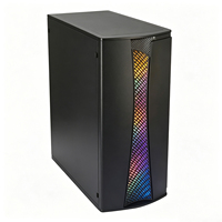 Boîtier de tour PC ATX M ATX ITX tendance avec 7 emplacements PCI, 2 emplacements HDD, 3 emplacements SSD, excellente dissipation thermique pour ordinateur de bureau, jeux, accessoire pour ordinateur de bureau