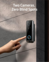 Nouvelle sonnette de porte WiFi avec caméra, étanche IP65, alimentée par batterie, 5MP, grand angle de 190 degrés, audio bidirectionnel, interphone, application CloudEge, solaire