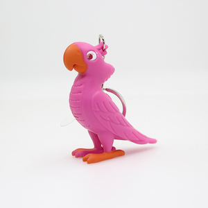 Mini Llavero de Plástico 3D con Forma de Loro, Luz LED y Sonido, Llavero con Linterna y Voz para Regalos - Product Image 4