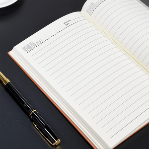 Quaderno Classico A5 con Copertina in PU a Righe, 80 Fogli, Blocco per Appunti per Dirigenti, Forniture per <span class=keywords><strong>Ufficio</strong></span>, <span class=keywords><strong>Regalo</strong></span> Aziendale - Product Image 4