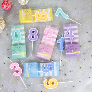 Velas Digitales de Números 0-9 para Cumpleaños Decoración de Fiesta Adornos para Pastel <span class=keywords><strong>al</strong></span> por Mayor Color Caramelo Macaron para Decoración de Pasteles - Product Image 4