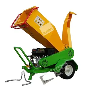 Factory Offer Cheap Mobile Trailer Wood Chipper 15HP For Sales