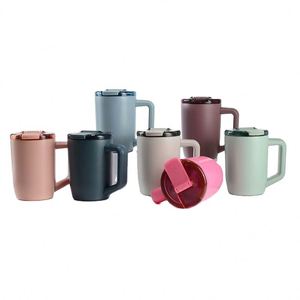 New 15oz Handle <b>Cup</b> 304 Stainless Steel <b>Thermos</b> Portable Large Capacity Car Ice Bucket Children 6-12h Insulation - Product Image 4