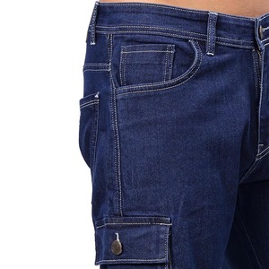 Men's Classic Denim Jeans <b>Shorts</b> Cotton Stretch Casual Mid Waist Multi <b>Pocket</b> Button <b>Zip</b> Summer Everyday Wear Men Jeans <b>Shorts</b> - Product Image 5