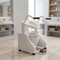 Chaise de toilette multifonctionnelle UKOM, siège de toilette portable, aide à la mobilité pour personnes âgées, handicapées, soins à domicile