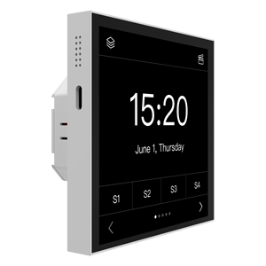 Panel Maestro de Pantalla de Pared Sunricher DALI de 4 Pulgadas, Compatible con el Programador de Horarios Biónicos, Configuración de Tareas, Pantalla + Software para PC <span class=keywords><strong>DT7</strong></span> - Product Image 1