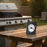 Termometer Oven & Memasak ShenWei SWK-005 Berbahan Baja Tahan Karat, Tidak Memerlukan Listrik untuk Memanggang, BBQ, dan Penggunaan Dapur