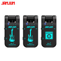 Système de guitare sans fil JAMJUM WS-4 2.4G, 2 émetteurs 1 récepteur, portée de 40 m, 8 canaux, 282 °   Prise rotative