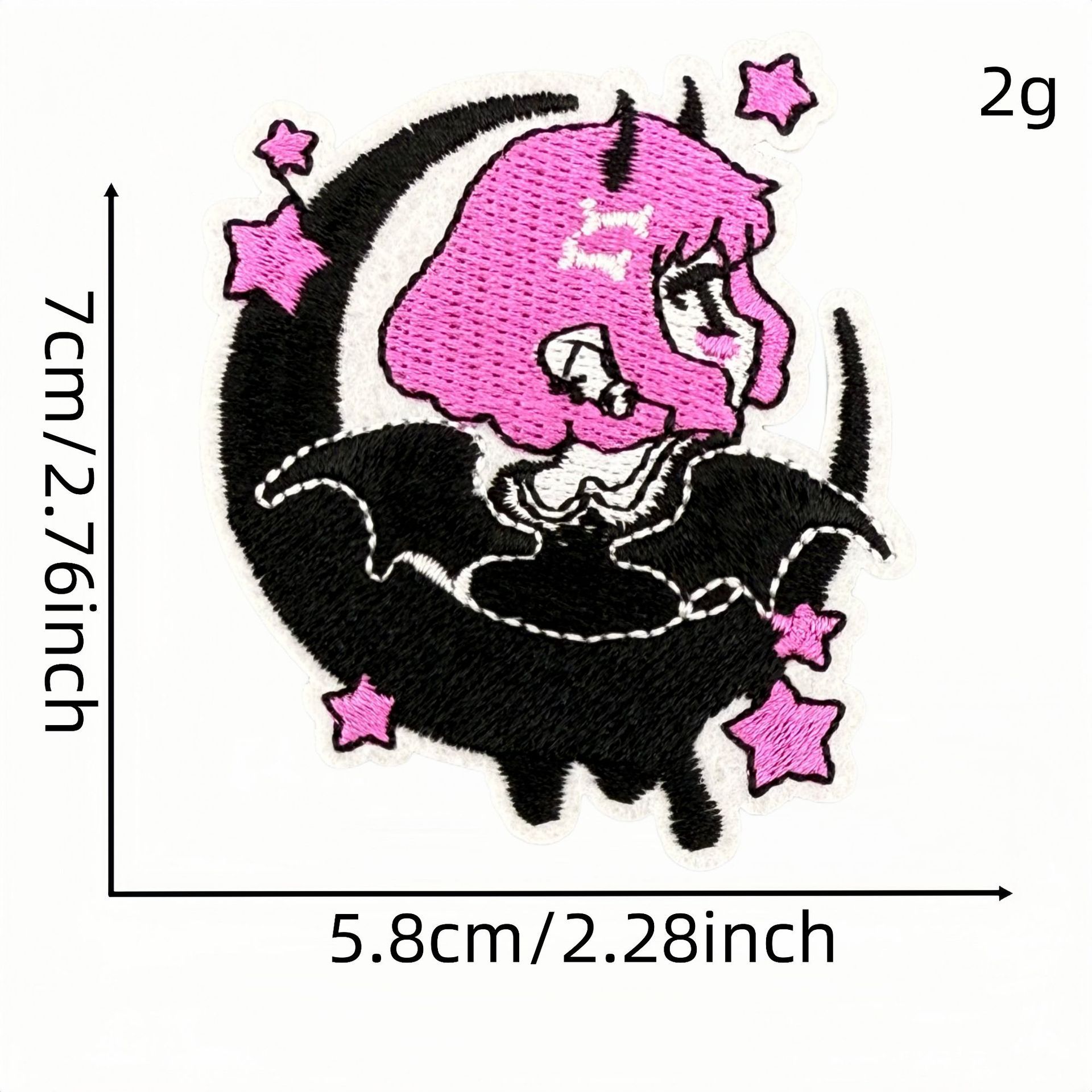 Gothic style fabric patch 9#