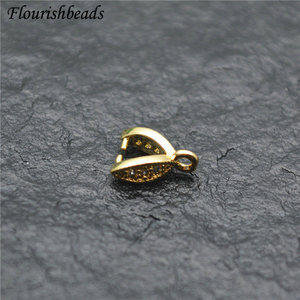 Pince à breloques en cuivre plaqué or, perles <span class=keywords><strong>de</strong></span> bail, graines <span class=keywords><strong>de</strong></span> <span class=keywords><strong>melon</strong></span>, boucle, pendentif plaqué or, clips pour la fabrication <span class=keywords><strong>de</strong></span> bijoux DIY - Product Image 3