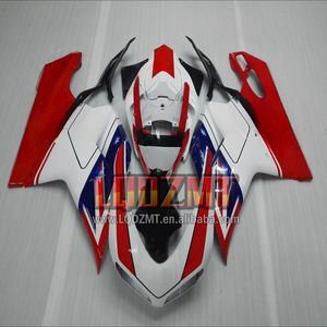 Cuerpo de inyección para <span class=keywords><strong>DUCATI</strong></span> <span class=keywords><strong>848</strong></span> 1098 1198 CC S R 07 08 09 10 11 12 18LQ.13 848R 2007 2008 2009 2010 2011 2012 Rojo blanco <span class=keywords><strong>Carenado</strong></span> - Product Image 1