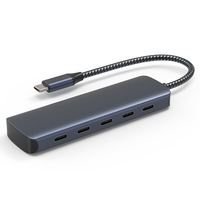 USB-C 3.2 séparateur multiport haute vitesse pour MacBook Pro nouveau produit-4 * USB-C Gen2 10Gbps + PD stock de charge avec boîte